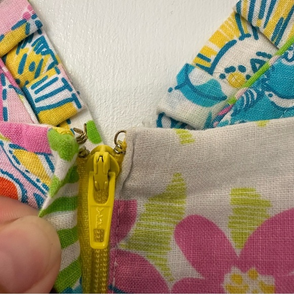 Lilly Pulitzer Vintage Patchwork Print Maxi Dress Sleeveless Womens 10 - Picture 6 of 8